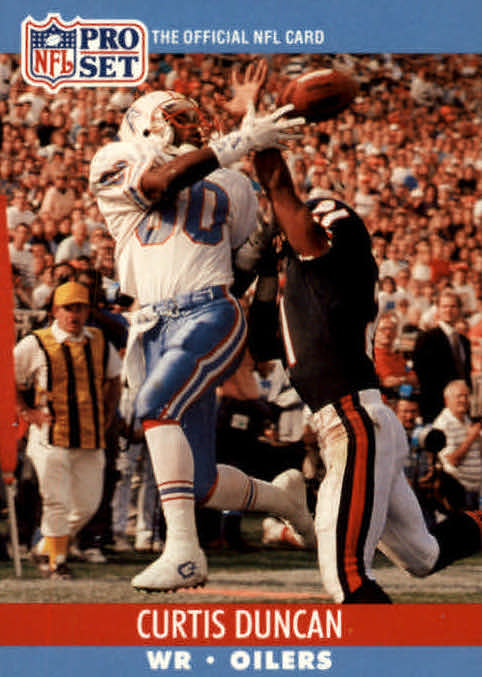 NFL 1990 ProSet - No 509 - Curtis Duncan