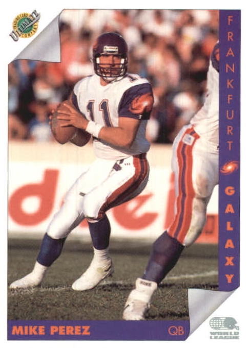 NFL 1992 Ultimate WLAF - No 50 - Mike Perez