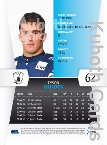 DEL 2010/11 CityPress - No 042 - Tyson Mulock