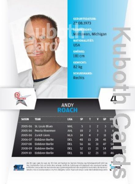 DEL 2010 / 11 CityPress - No 046 - Andy Roach