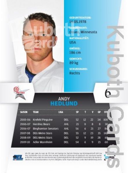 DEL 2010/11 CityPress - No 047 - Andy Hedlund