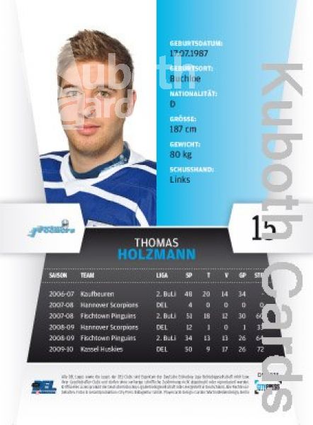 DEL 2010 / 11 CityPress - No 075 - Thomas Holzmann