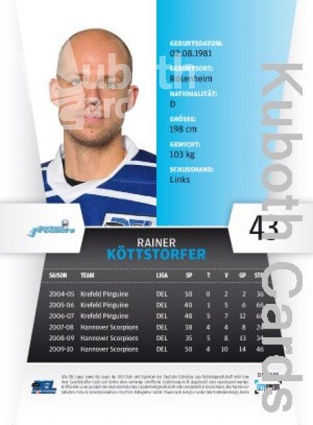 DEL 2010 / 11 CityPress - No 085 - Rainer Köttstorfer