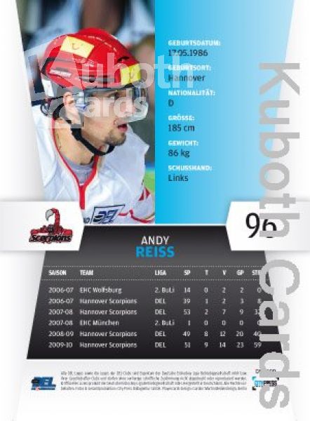 DEL 2010/11 CityPress - No 109 - Andy Reiss