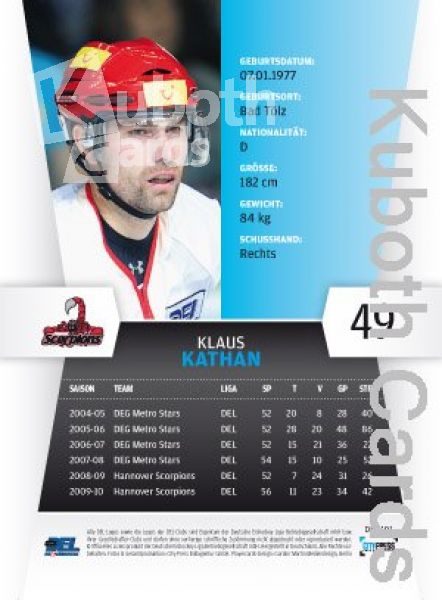 DEL 2010 / 11 CityPress - No 101 - Klaus Kathan