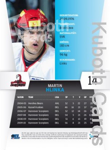 DEL 2010 / 11 CityPress - No 093 - Martin Hlinka