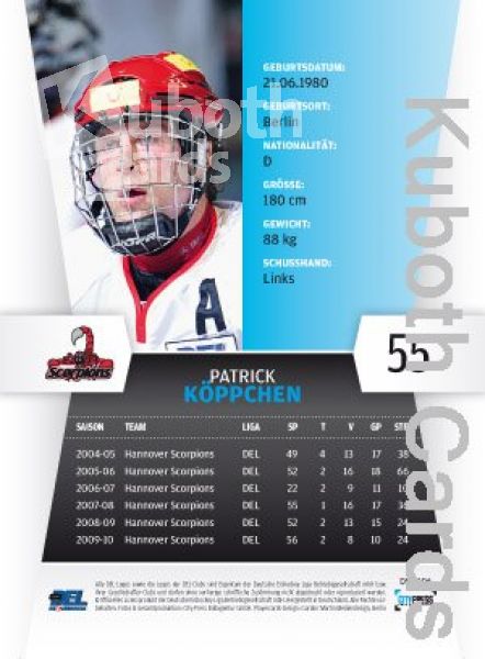 DEL 2010 / 11 CityPress - No 106 - Patrick Köppchen