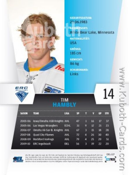 DEL 2010 / 11 CityPress - No 117 - Tim Hambly