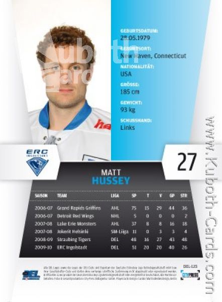 DEL 2010 / 11 CityPress - No 123 - Matt Hussey