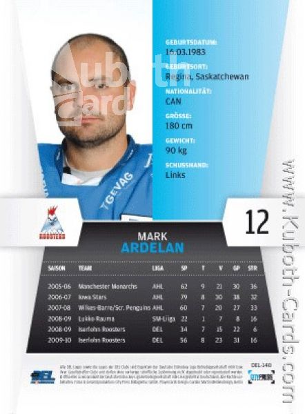 DEL 2010/11 CityPress - No 140 - Mark Ardelan