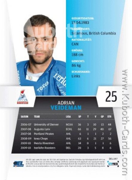 DEL 2010/11 CityPress - No 147 - Adrian Veideman