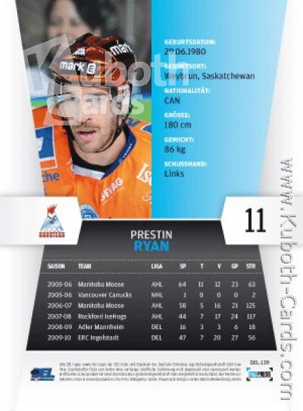 DEL 2010/11 CityPress - No 139 - Prestin Ryan