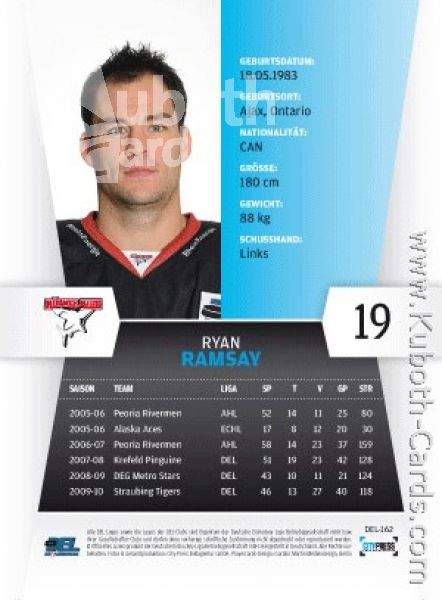 DEL 2010 / 11 CityPress - No 162 - Ryan Ramsay