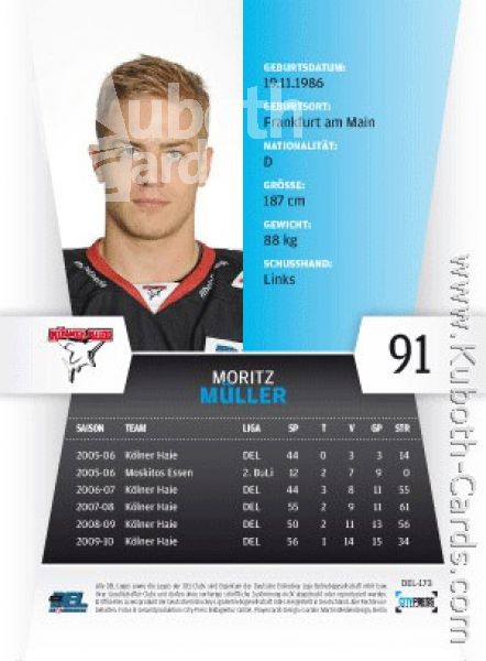 DEL 2010/11 CityPress - No 173 - Moritz Müller