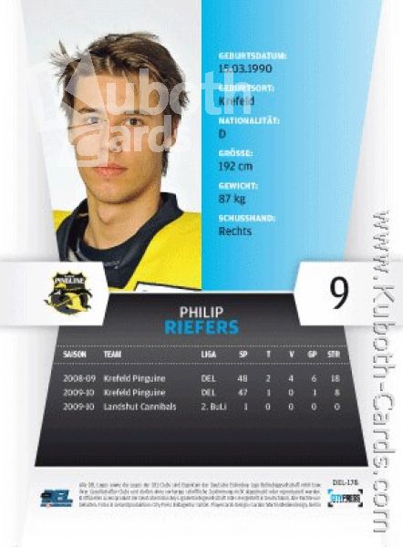 DEL 2010 / 11 CityPress - No 178 - Philip Riefers