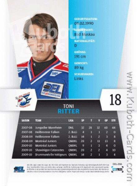 DEL 2010/11 CityPress - No 206 - Toni Ritter