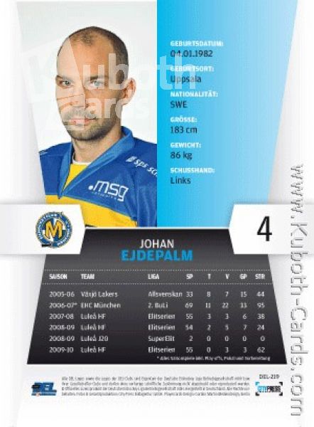 DEL 2010/11 CityPress - No 219 - Johan Ejdepalm