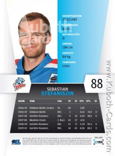 DEL 2010 / 11 CityPress - No 240 - Sebastian Stefaniszin