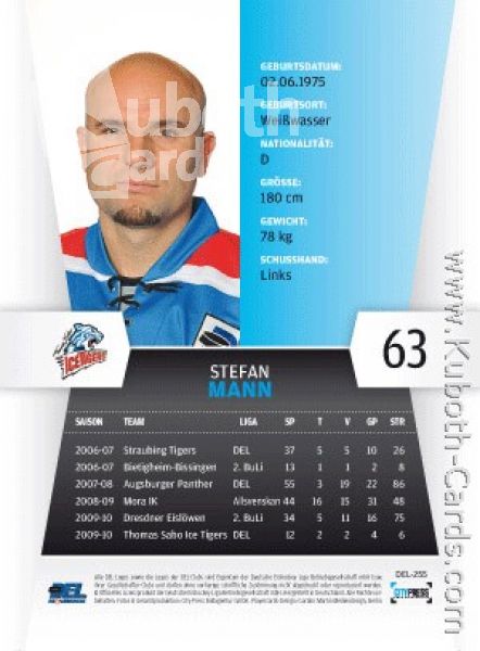 DEL 2010 / 11 CityPress - No 255 - Stefan Mann