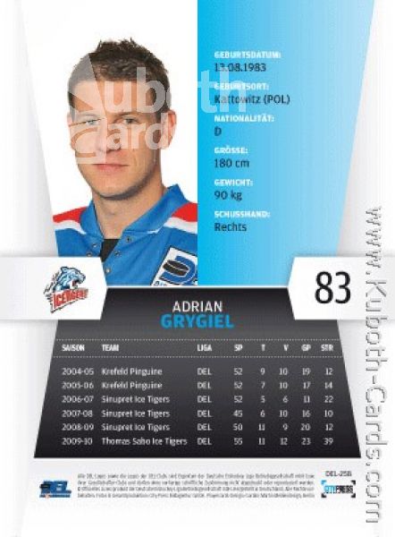 DEL 2010/11 CityPress - No 258 - Adrian Grygiel