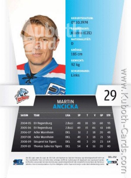 DEL 2010/11 CityPress - No 252 - Martin Ancicka