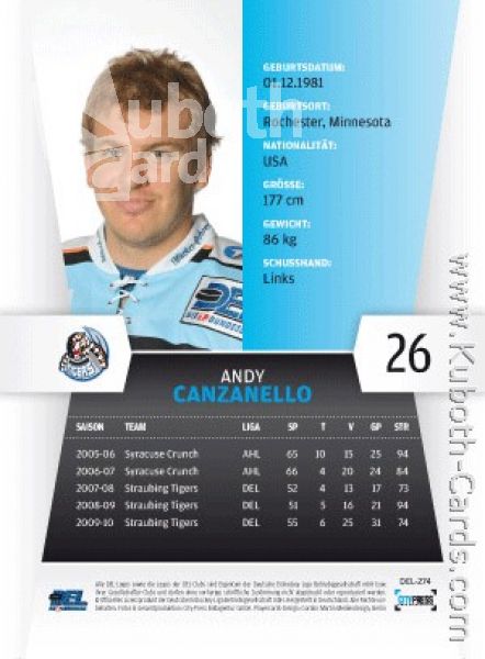 DEL 2010/11 CityPress - No 274 - Andy Canzanello