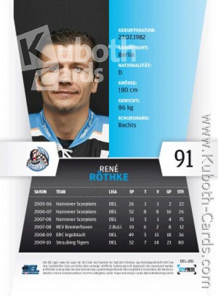 DEL 2010 / 11 CityPress - No 281 - René Röthke