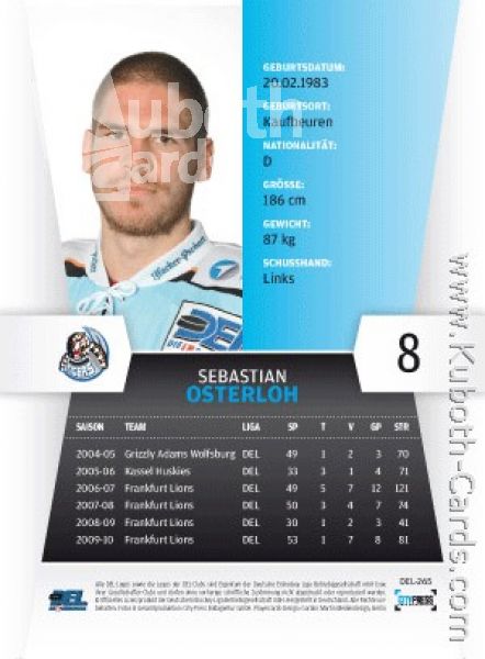 DEL 2010 / 11 CityPress - No 265 - Sebastian Osterloh