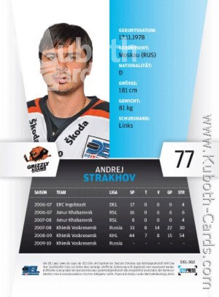 DEL 2010 / 11 CityPress - No 302 - Andrej Strakhov