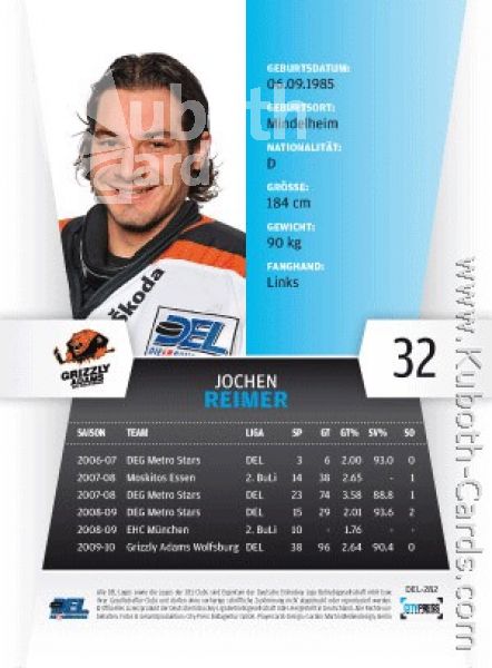 DEL 2010/11 CityPress - No 282 - Jochen Reimer