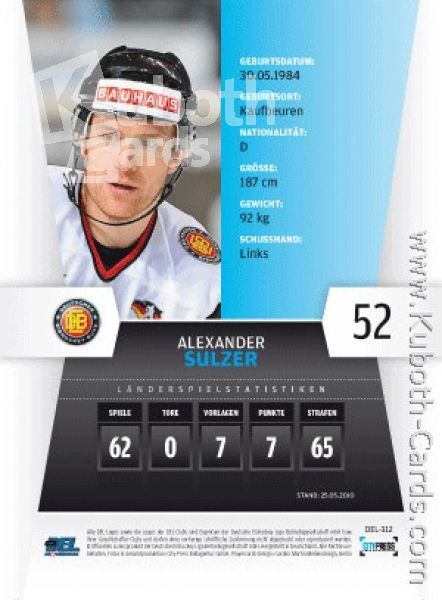 DEL 2010 / 11 CityPress - No 312 - Alexander Sulzer