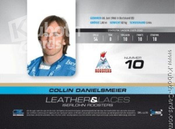 DEL 2010-11 CityPress Leather & Laces - No LL10 - Collin Danielsmeier