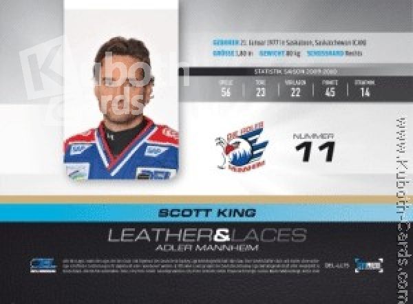 DEL 2010-11 CityPress Leather & Laces - No LL15 - Scott King