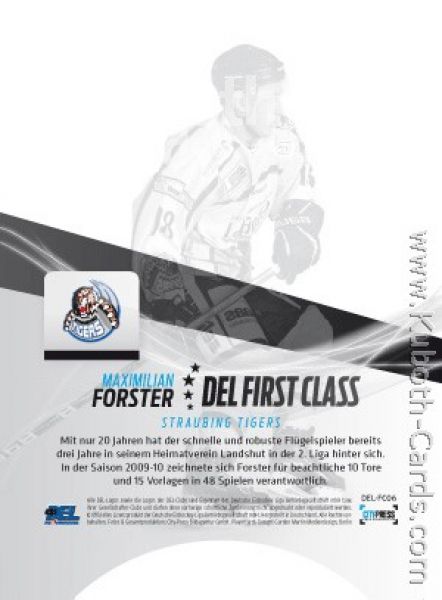 DEL 2010-11 CityPress 1st Class - No FC06 - Maximilian Forster