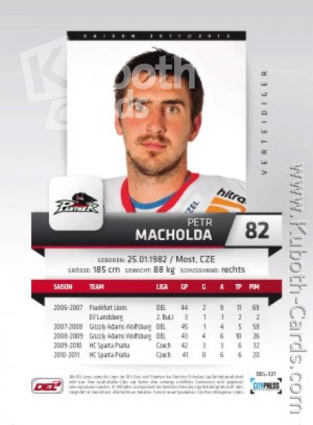 DEL 2011 / 12 CityPress - No 321 - Petr Macholda