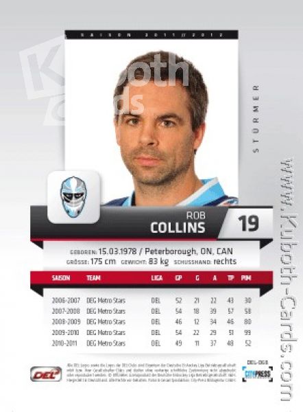 DEL 2011/12 CityPress - No 068 - Rob Collins