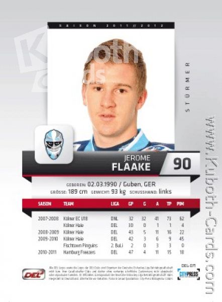 DEL 2011 / 12 CityPress - No 071 - Jerome Flaake