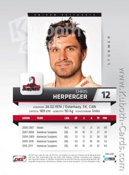 DEL 2011 / 12 CityPress - No 081 - Chris Herperger