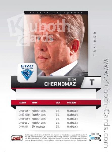 DEL 2011 / 12 CityPress - No 108 - Rich Chernomaz