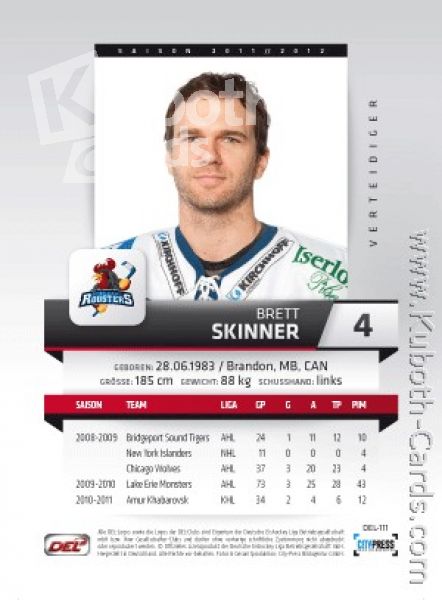 DEL 2011/12 CityPress - No 111 - Brett Skinner