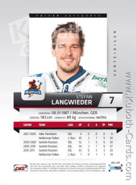 DEL 2011 / 12 CityPress - No 341 - Stefan Langwieder