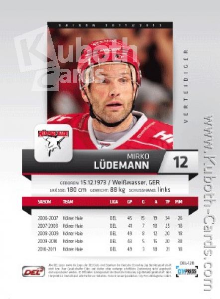 DEL 2011 / 12 CityPress - No 128 - Mirko Lüdemann