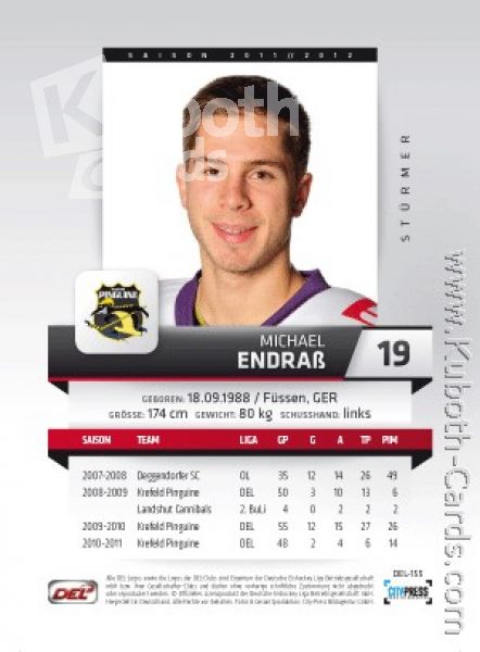 DEL 2011 / 12 CityPress - No 155 - Michael Endraß