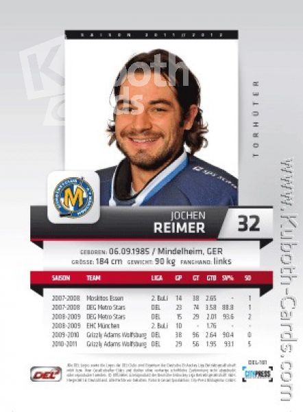 DEL 2011 / 12 CityPress - No 181 - Jochen Reimer