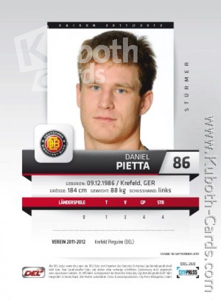 DEL 2011 / 12 CityPress - No 268 - Daniel Pietta