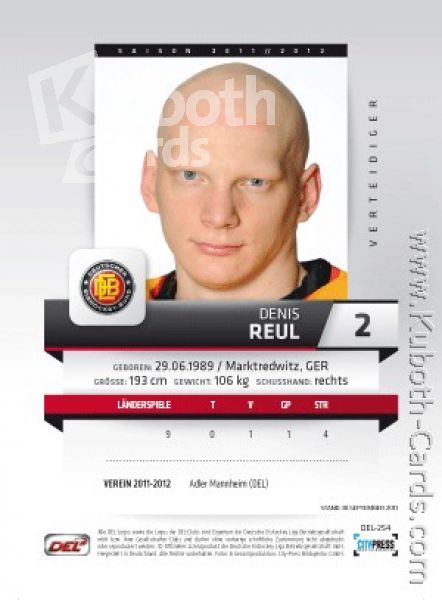 DEL 2011 / 12 CityPress - No 254 - Denis Reul