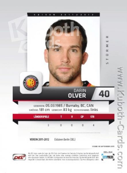 DEL 2011 / 12 CityPress - No 264 - Darin Olver