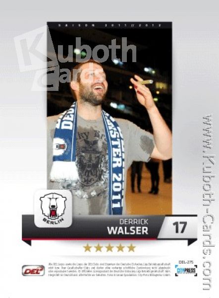 DEL 2011 / 12 CityPress - No 275 - Derrick Walser