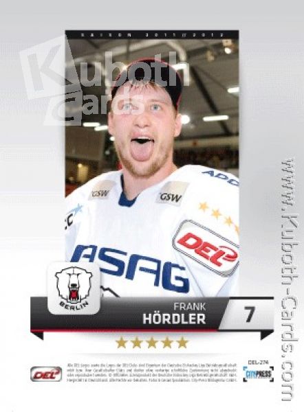 DEL 2011 / 12 CityPress - No 274 - Frank Hördler