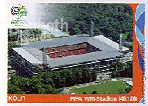 Fussball 2006 Panini WM - No 11 - Stadion Köln